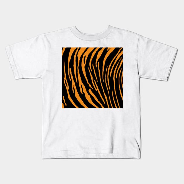 Tiger Stripes Kids T-Shirt by BlakCircleGirl